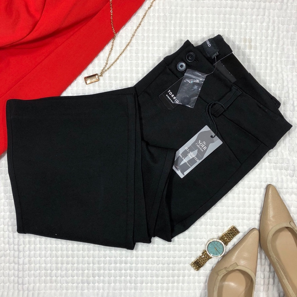 NWT Torrid Black Ponte Stretch Trouser 18S